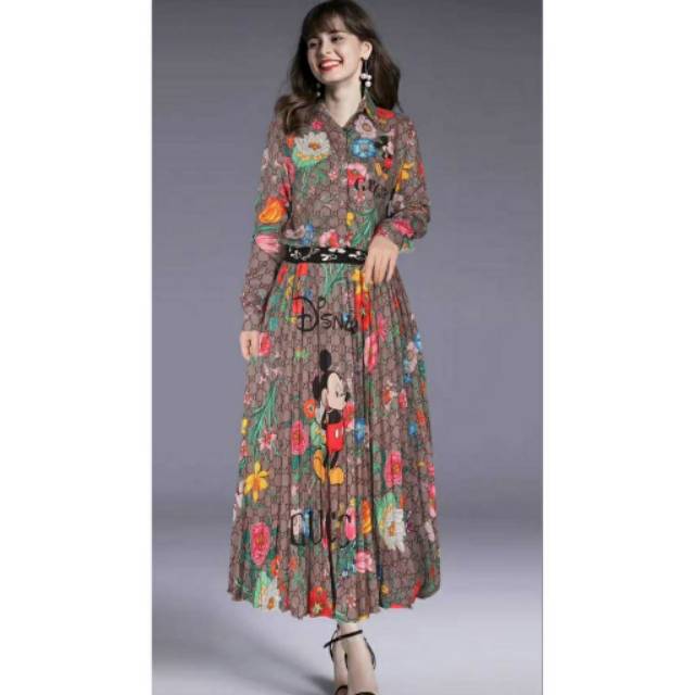 SET SETELAN GUCCI X DISNEY BANGKOK/ADA TAG ORI LABEL GUCCI/TERMURAH