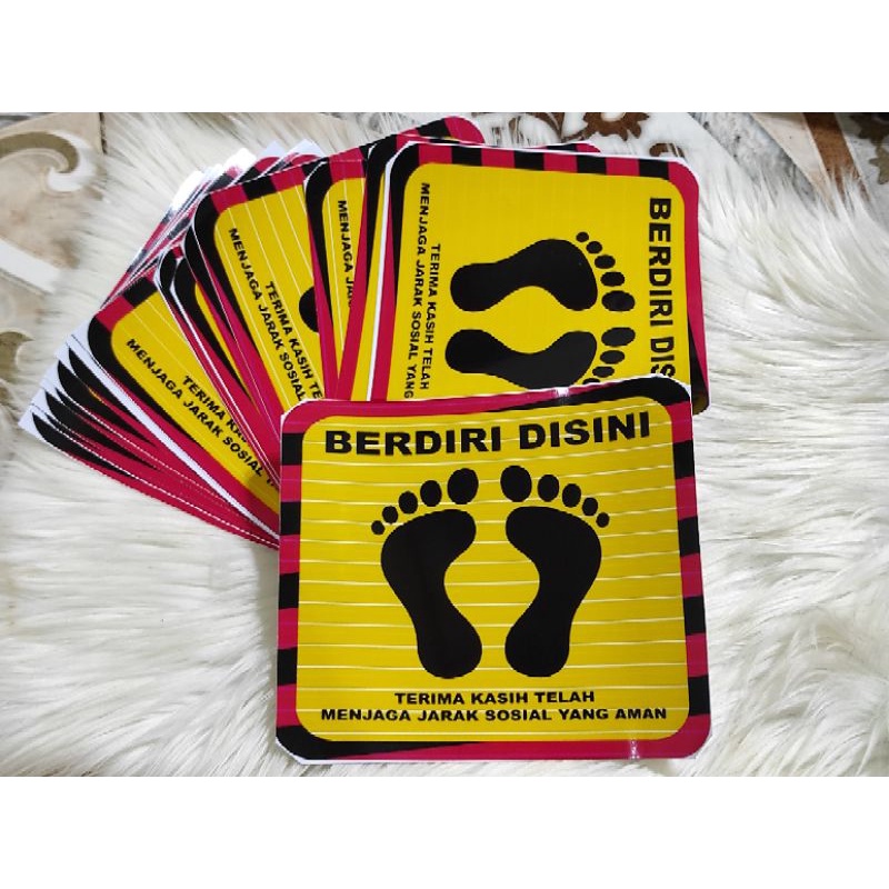 

stiker kaki jaga jarak
