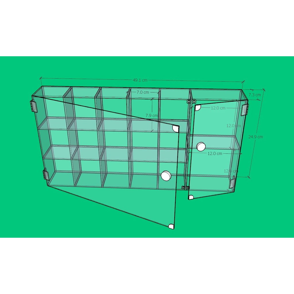 Rak Acrylic / Tempat Penyimpanan Boneka Funkopop / Rak Gantung Acrylic / Rak Akrilik Custom