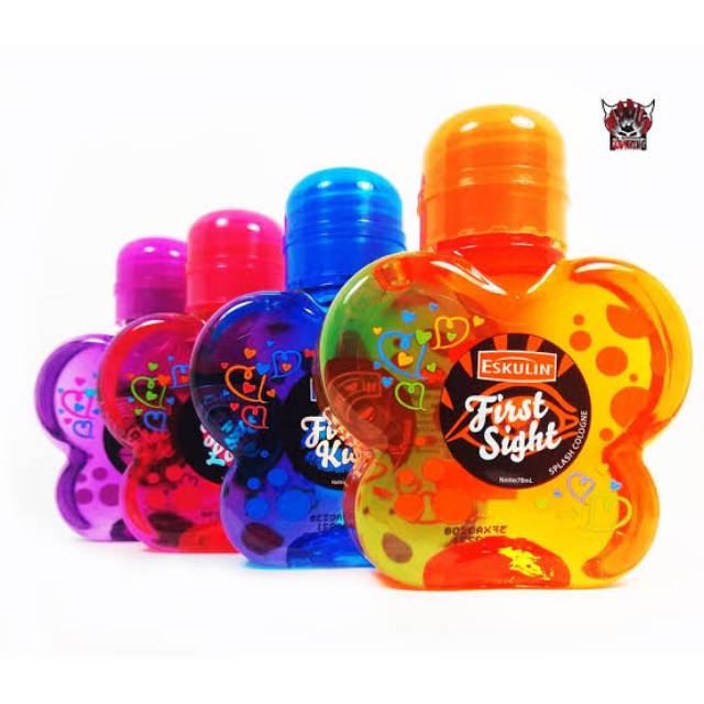 Eskulin splash cologne first love , first kiss, first sight , first sight ukuran 125ml & 70ml