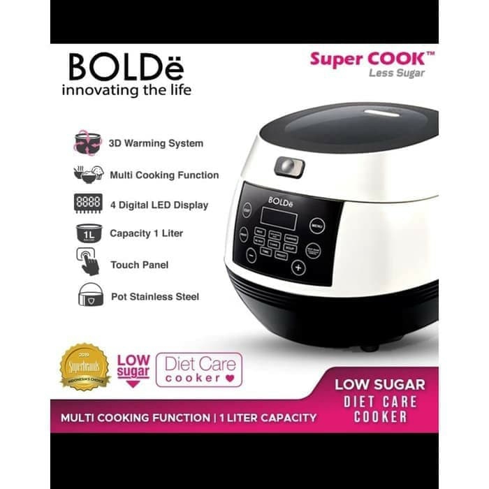 Super cook BOLDe Less Sugar magic com kesehatan diet care 1L 1 liter