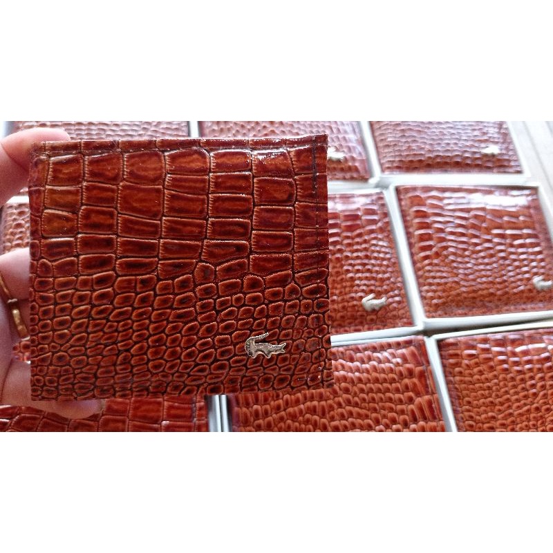 Dompet Lipat Pria Motif Croco Atau Kulit Buaya