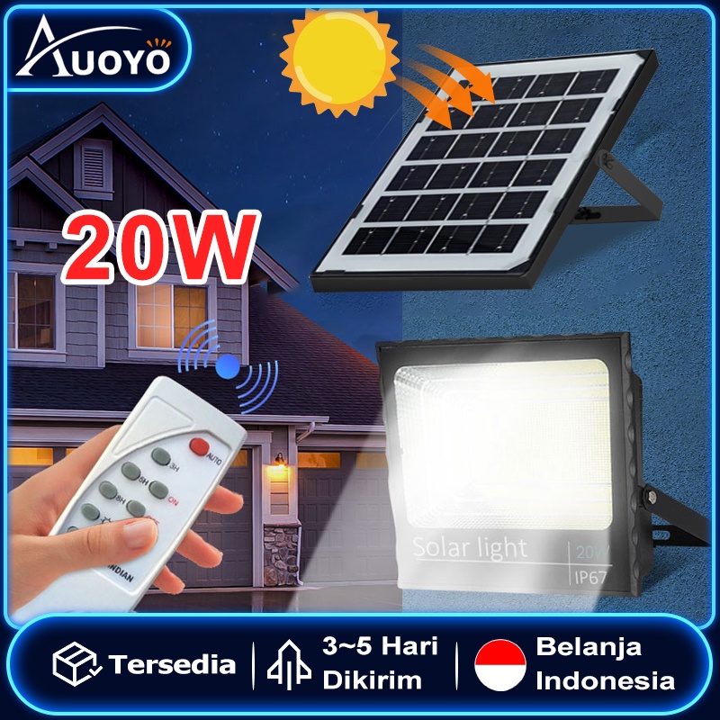 Jual Auoyo Lampu Sorot Solar Cell Lampu Led Tenaga Matahari Lampu Surya ...