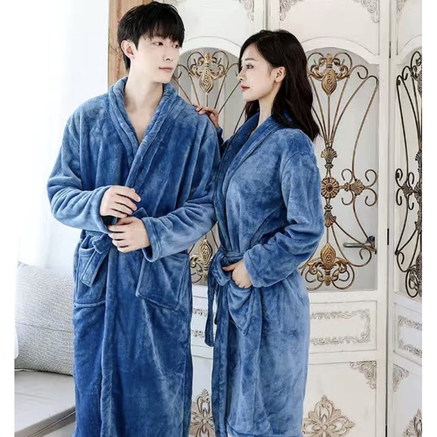 Baju tidur kimono bahan brudru tebal cewek cowok