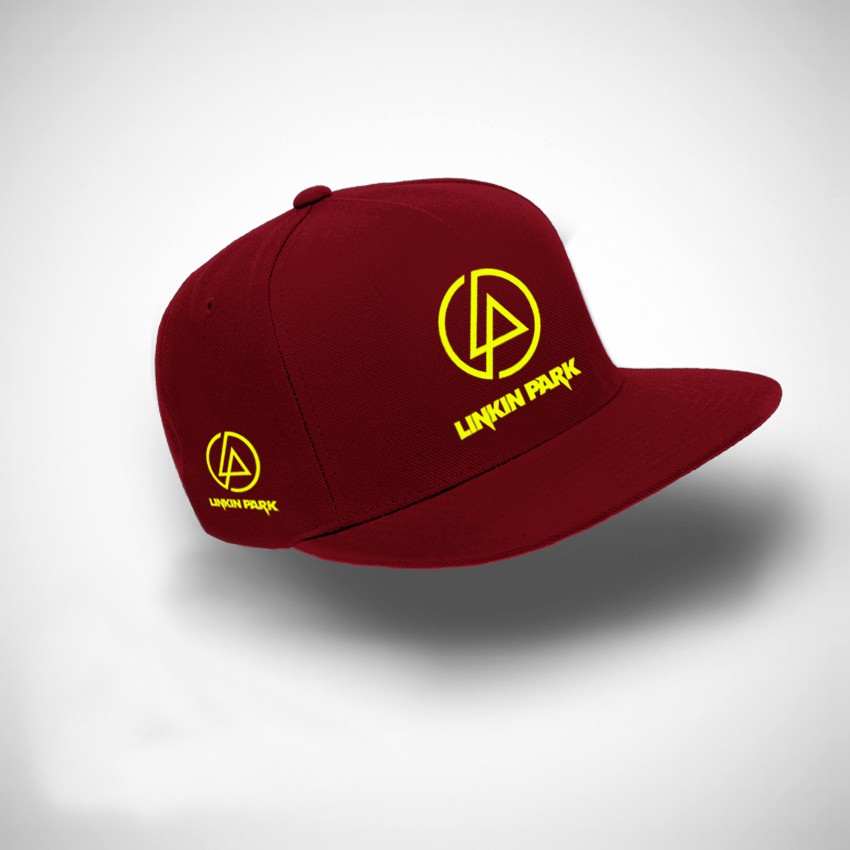 Topi Snapback Linkin Park Logo est15 USA Yellow - Black Premium