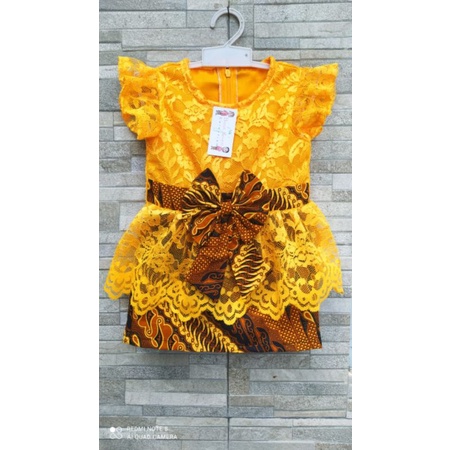 kabaya bayi orange/untuk acara 7 bulanan