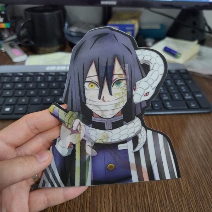 

STIKER 3D MOTION LENTICULAR ANIME - D0015 - Demon Slayer - Obanai