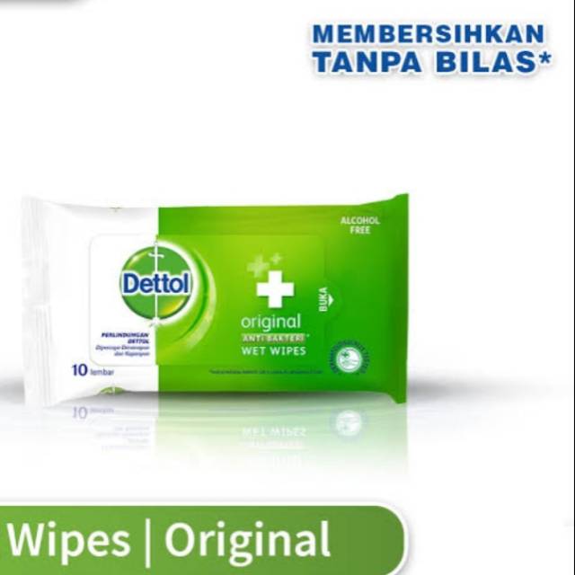 Detol tisu basah antiseptic isi 10