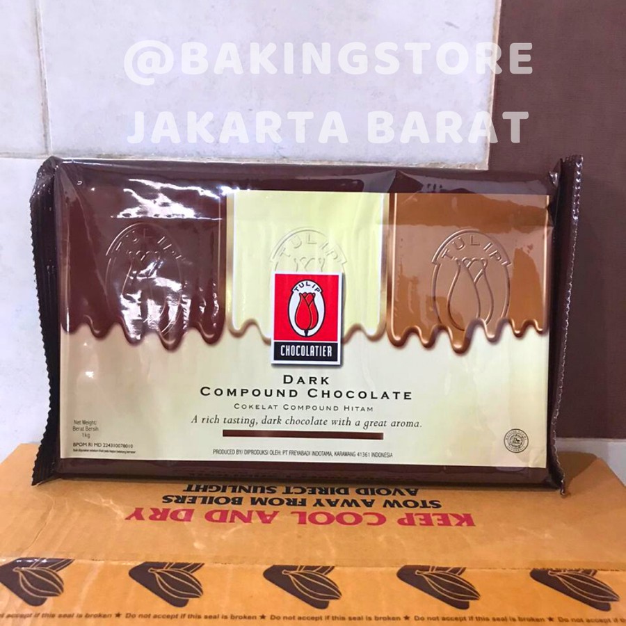 

Coklat tulip dark chocolate compound | cokelat batang murah 1 kg