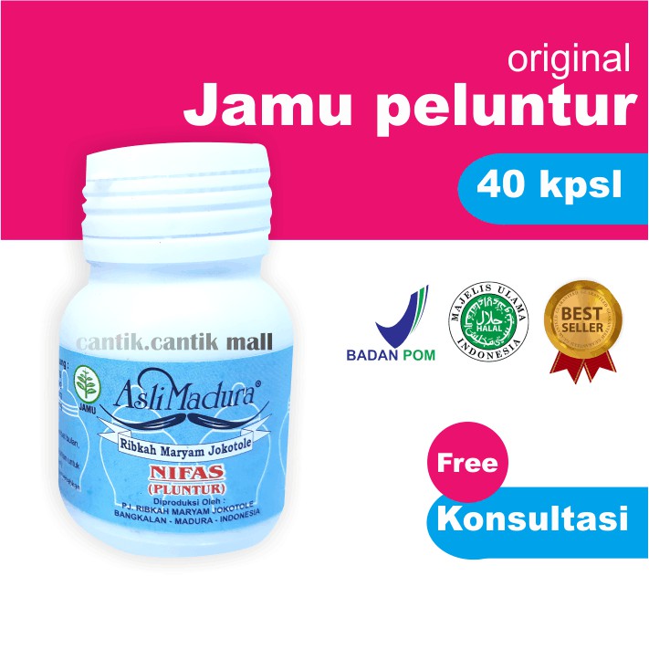 jamu madura nifas peluntur madura jokotole (mengatasi terlambat datang bulan) isi 40 kapsul super