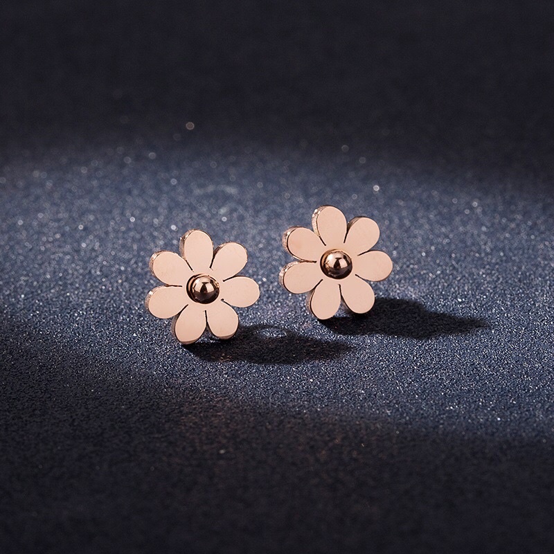 Anting Titanium Bunga Daisy Premium Korea Fashion Style