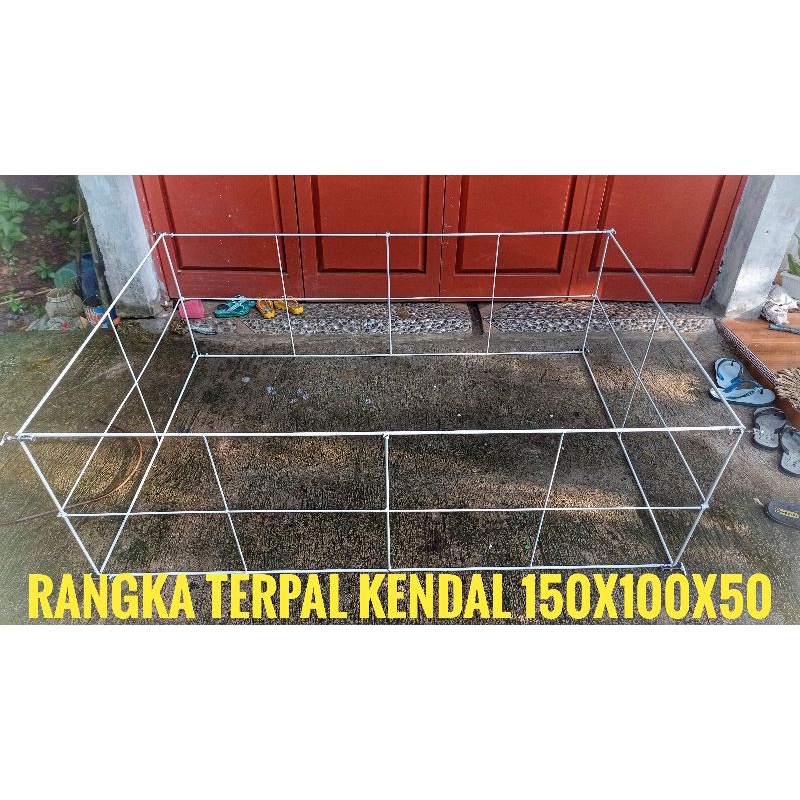 Rangka Besi & Kolam Terpal 150x100x50 Fullset