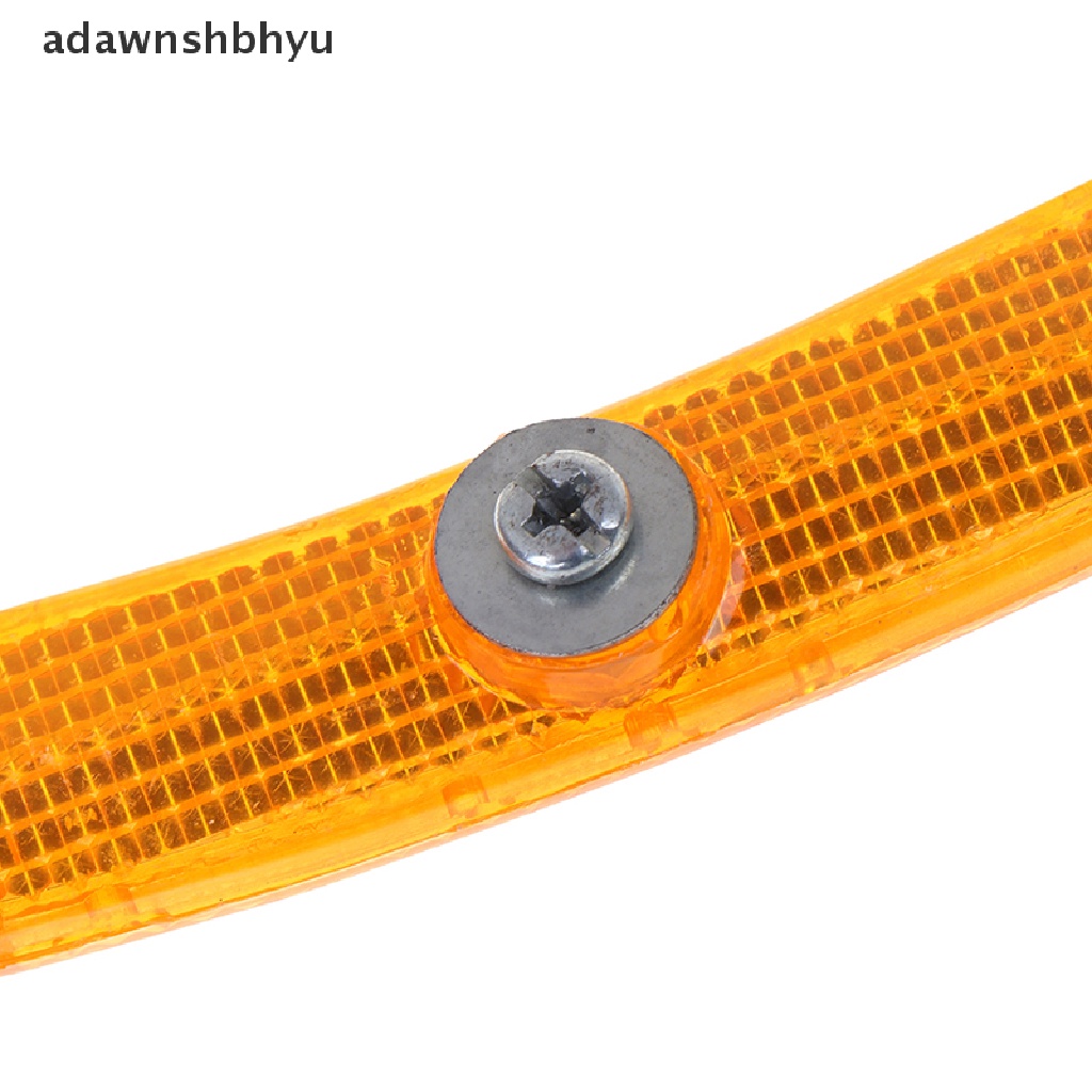 Adawnshbhyu 2pcs Sepeda Spoke Reflektor Lampu Peringatan Keselamatan Pelek Roda Lampu Reflektif