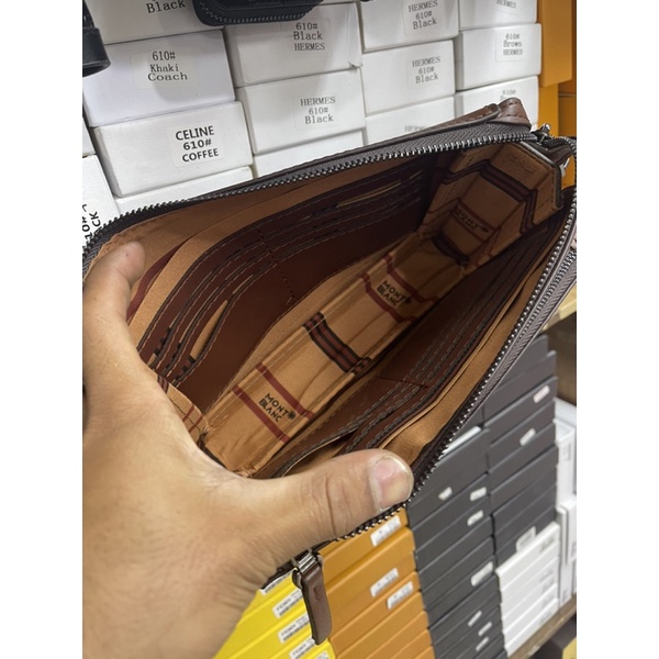 Handbag MONTBLANC terbaru /Clutch MONTBLANC model Gagang Unisex