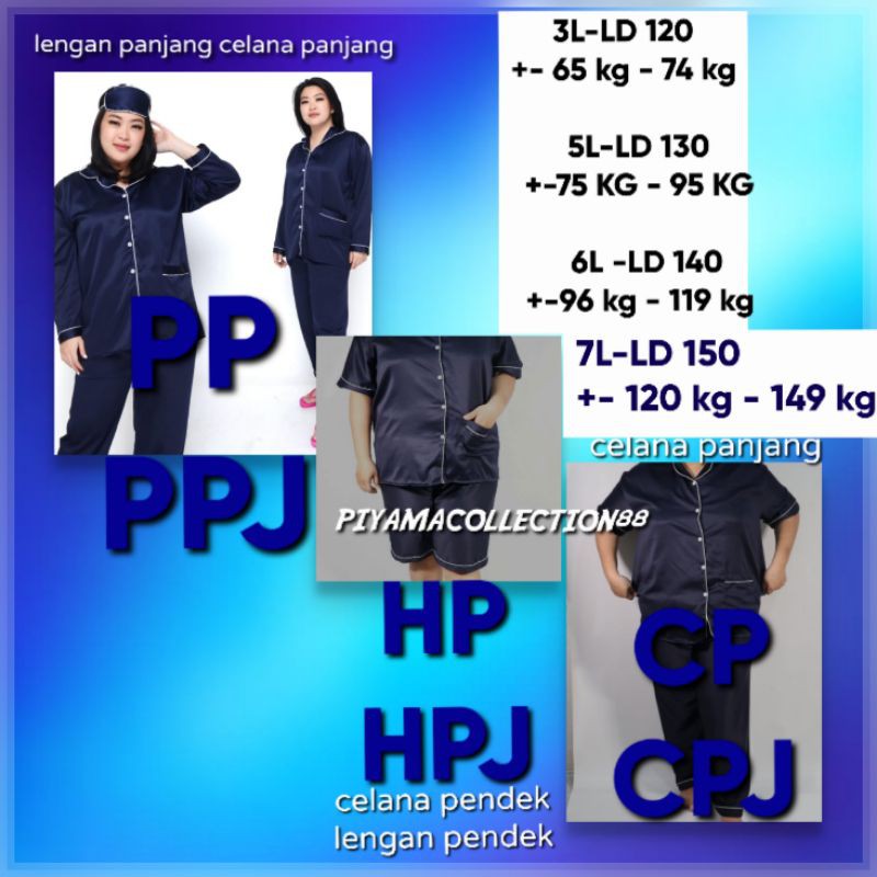 PIYAMA COUPLE SATIN POLOS NEVI LENGAN PANJANG