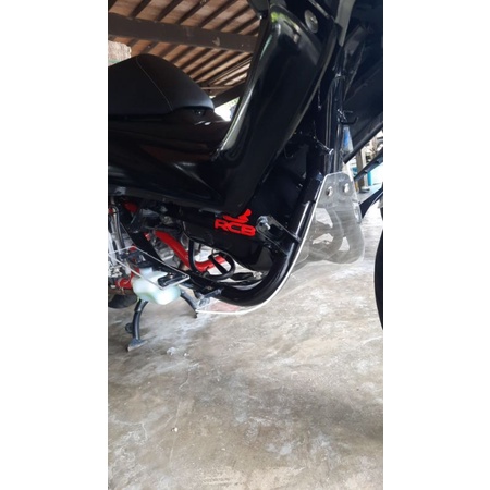 DEK BAWAH COVER BAWAH MIKA/AKRILIK DAN PIJAKAN KAKI/BOARD FOOTREST Full set Nmax old dan nmax new