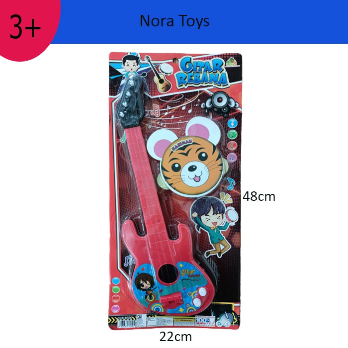 Mainan gitar|mainan rebana|mainan anak gitar+rebana