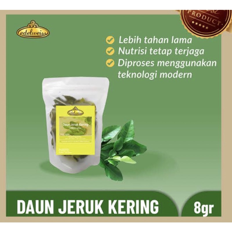

daun jeruk kering 8gr edelweiss