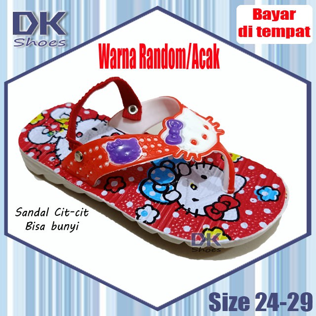 Sandal Cit-cit Balita Anak Perempuan Laki Karakter Superhero Kitty 24-29 / Sandal Bunyi Balita