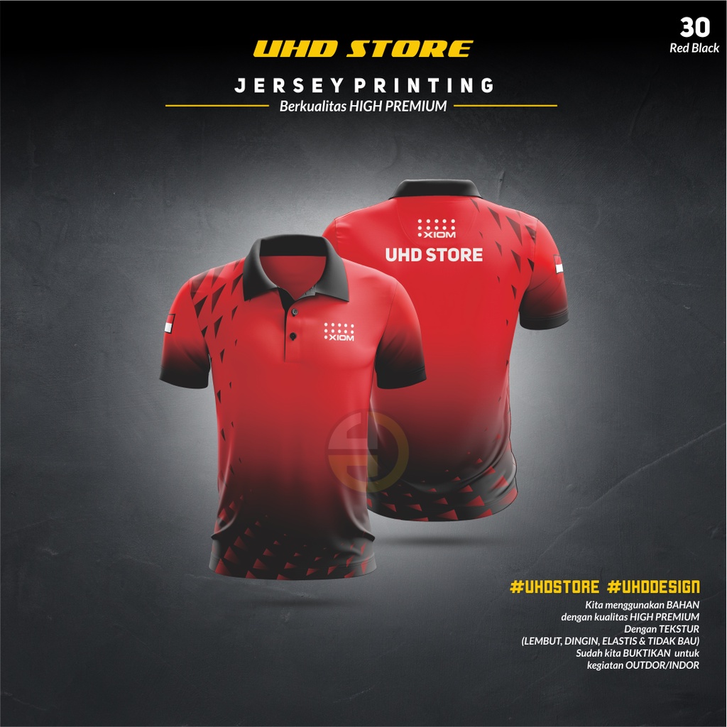 Baju kaos olahraga pingpongTERBARU +KERAH DAN KANCING