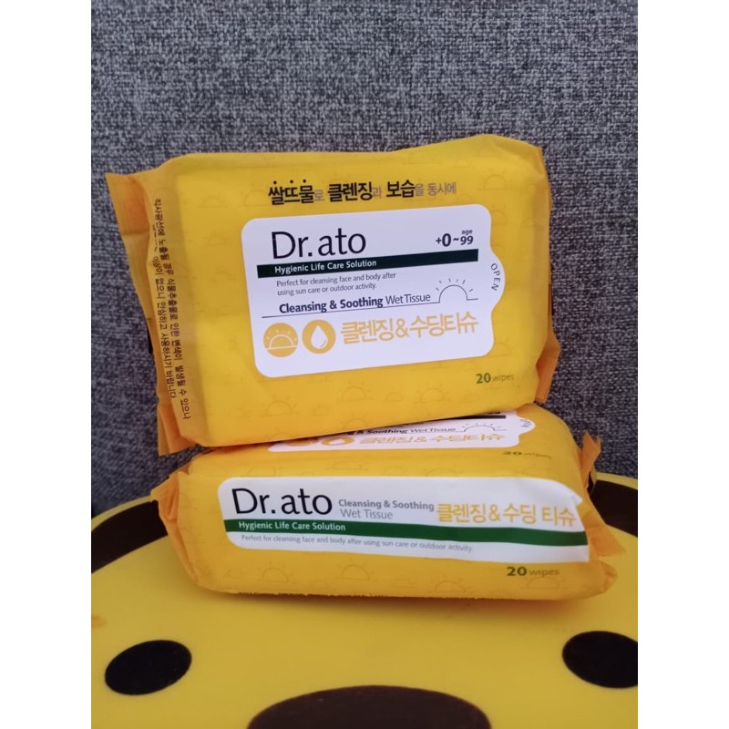 Dr.ato Cleansing & Soothing Wet Tissue 20p