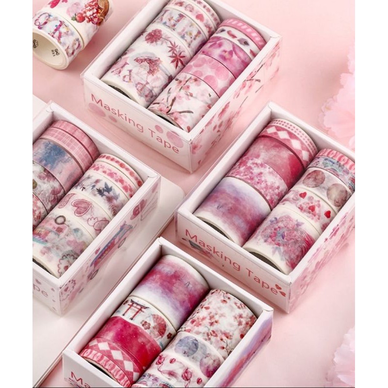 

Washi tape japan jepang 10pcs/set untuk journaling