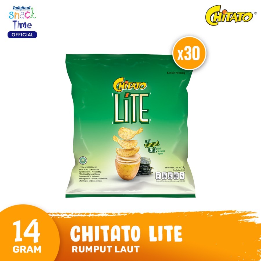 

CHITATO LITE SNACK RUMPUT LAUT 14 GRAM