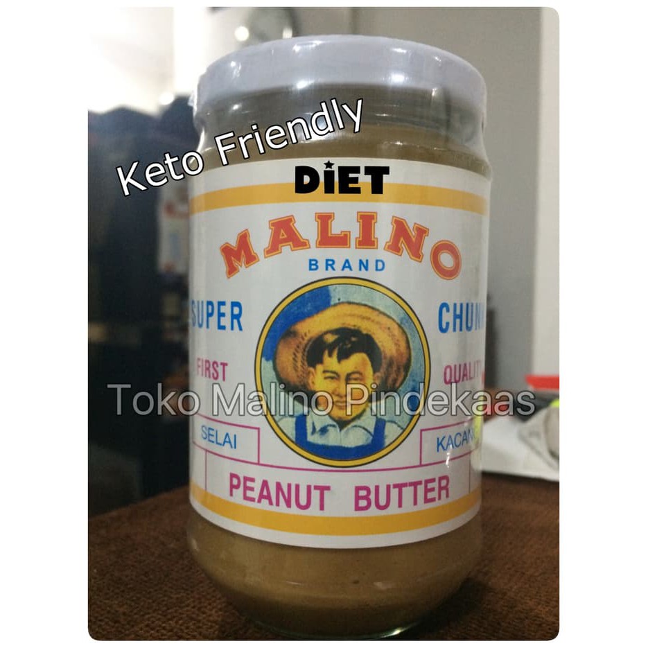 Diet Pindekaas/Peanut Butter/Selai Kacang (Tanpa Gula) 350 Gram