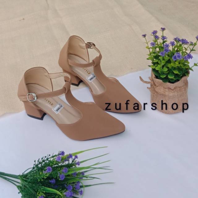 Abhia Pump Heels (IY-48) / Sepatu Hak Tahu / Heels Wanita / Sepatu Kerja Wanita