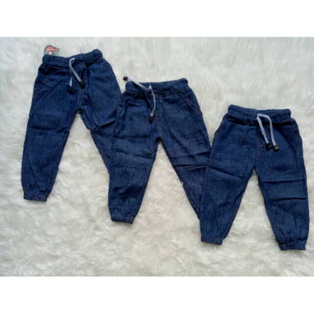 Joger soft jeans size 1.2.3/jeans branded anak/konveksi bandung/grosir baju bandung