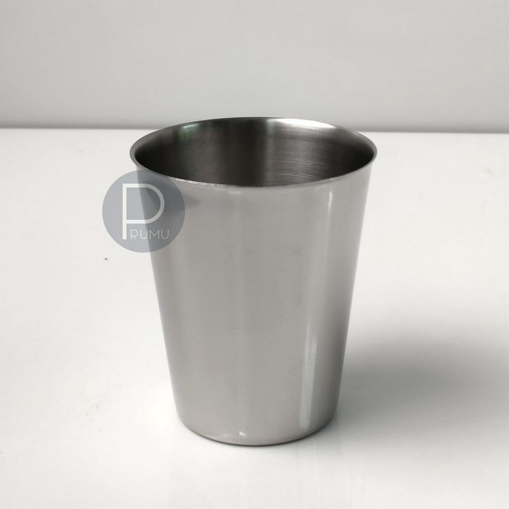 Zebra Gelas Stainless Steel Kecil 230 ml - Cup Stainless - Gelas Kopi Stainless, Gelas Cafe - 112107