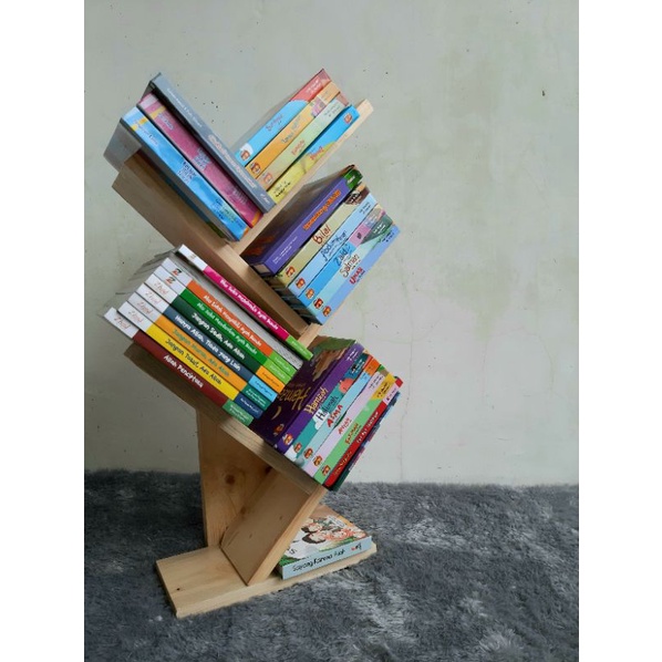 RAK BUKU KAYU JATI BELANDA, RAK BUKU MINIMALIS, RAK BUKU MEWAH