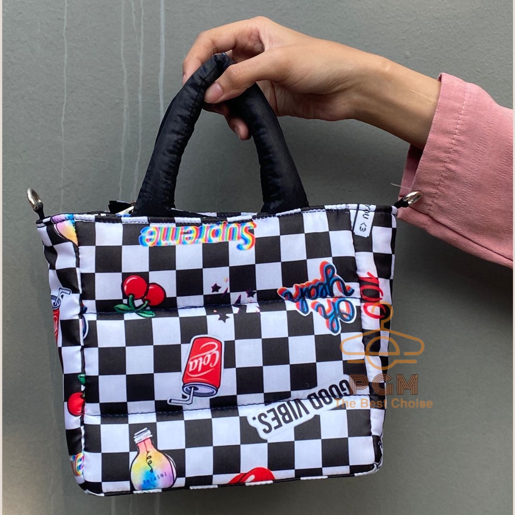 TERBARU!!! PUFFY BAG BITTY (FULL PRINTING) / TAS SELEMPANG WANITA MINI BISA COD