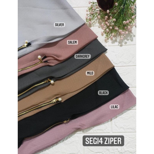 HIJAB SEGIEMPAT ZIPPER