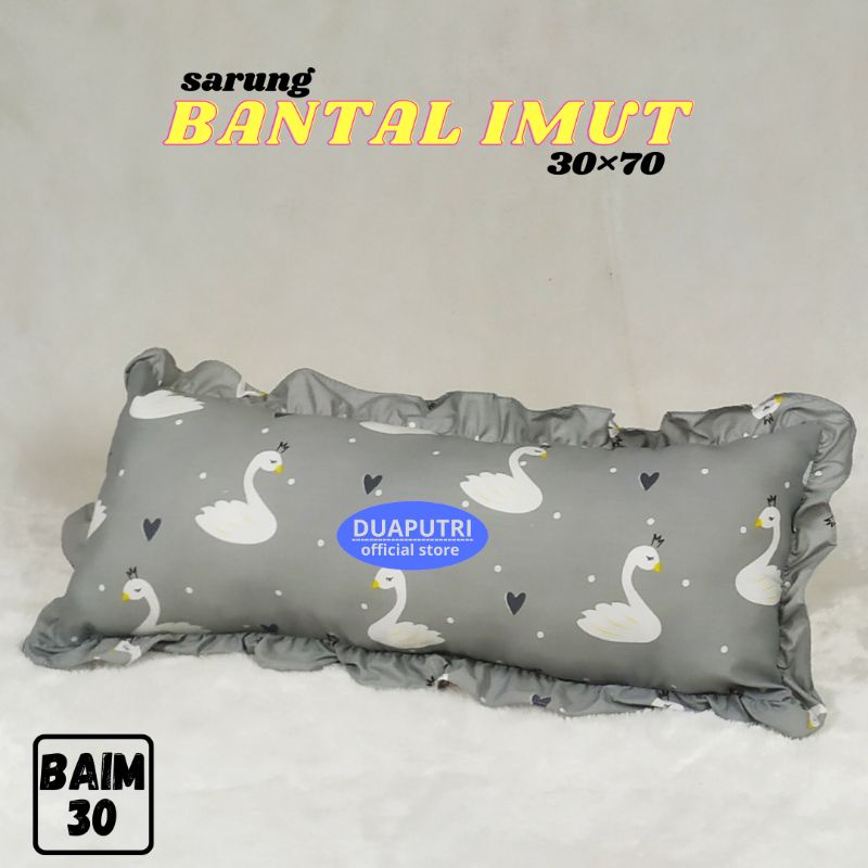 SARUNG BANTAL IMUT 30×60 - BANTAL ANAK - sarung bantal anak - sarung bantal karakter - sarung bantal rumbai