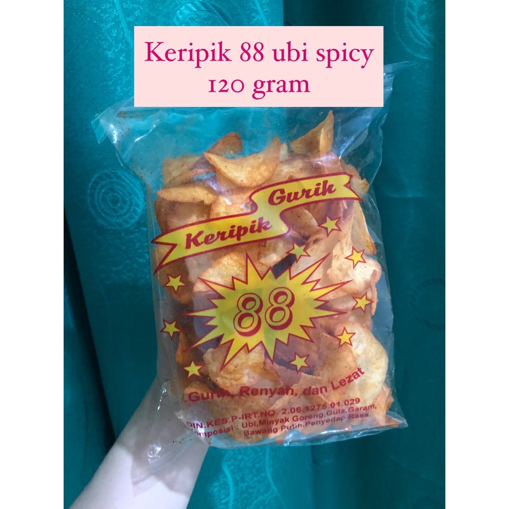 

KERIPIK GURIH 88 UBI SPICY KERIPIK 88 KERIPIK CAP 88 SNACKY MEDAN UBI SPICY KERUPUK SAYUR MAKARONI MIE LIDI