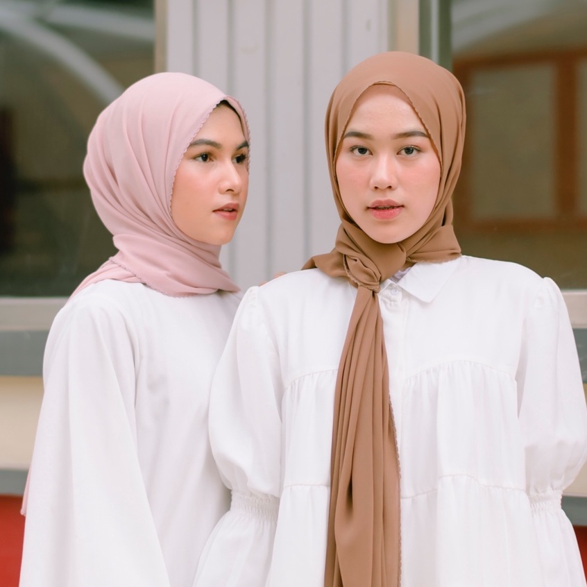 Lozy Hijab - Embroidery Signature Shawl Series 2 ( Pashmina Bordir Lozy x Hamidah )-7