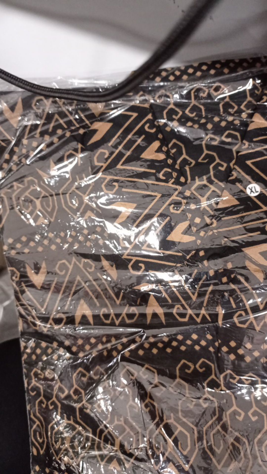 002 Zahira Batik Hrbo26 Kenongo Hem Kemeja Pria Lengan Pendek Katun