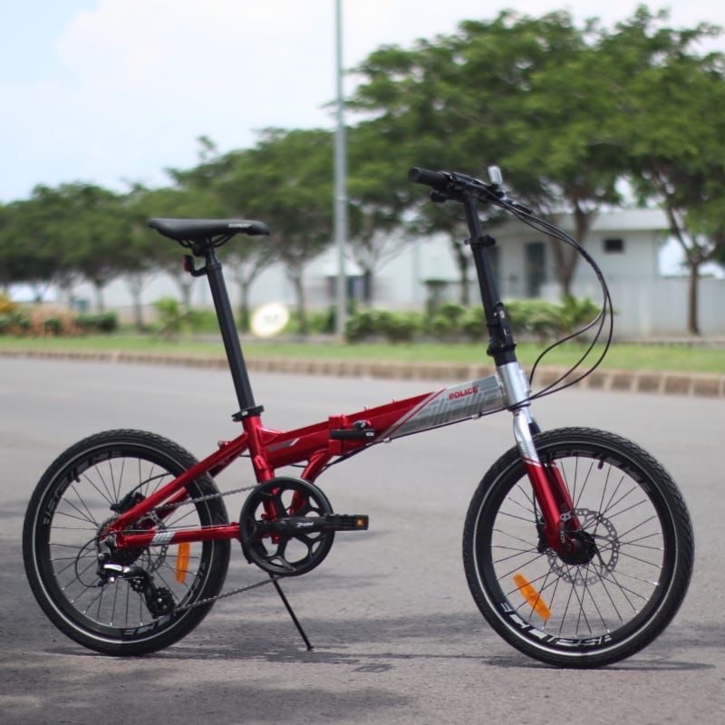 promo juli 20” seli police texas 8+ 8Sp Sensah hydro brake alloy frame rims 406