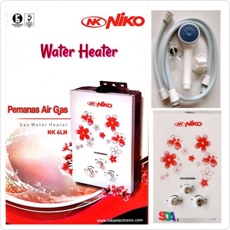 Niko Water Heater 6 Ltr Gas LPG NK 6LN