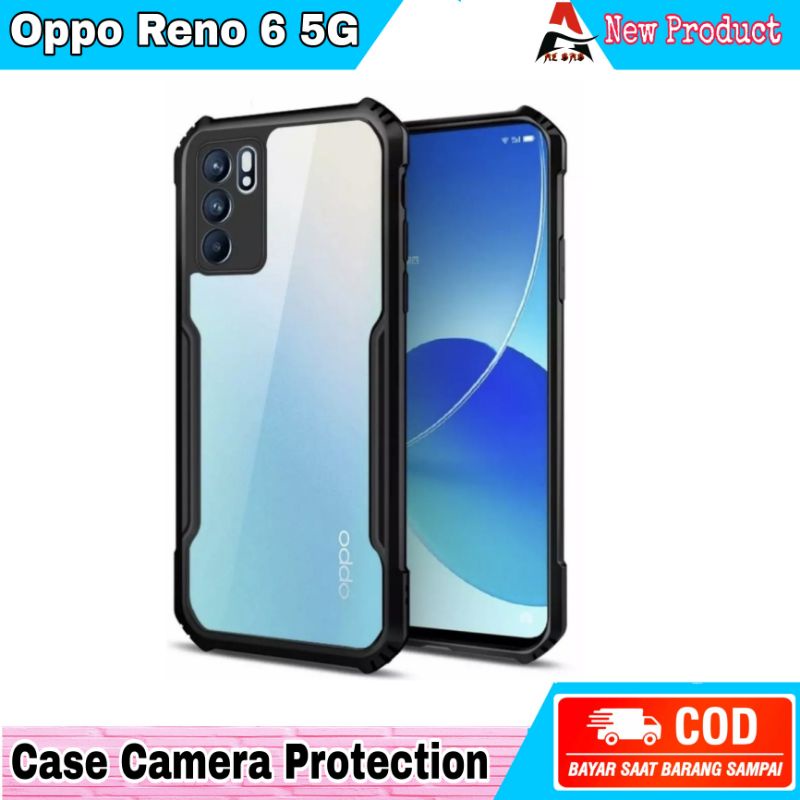 Case OPPO RENO 6 5G Casing Camera Protection Transparan OPPO RENO 6