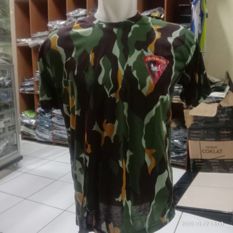 kaos loreng BRIMOB LOGO KECIL | kaos oblong loreng BRIMOB | kaos dalam loreng BRIMOB |kaos BRIMOB