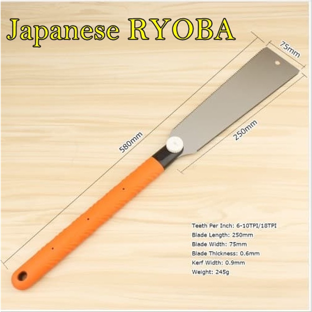 Qihong Japanese RYOBA rip cut cross cut flexible hand saw double