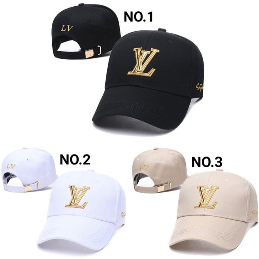 topi baseball distro/topi fashion import Pria dan Wanita Model Cap Bordir Logo LV terbaru Original
