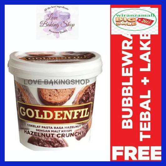 

23Qwe2- Goldenfil Hazelnut Crunchy Selai Kacang Hazelnut Renyah Crispy Gurih 9Yk9Kji-