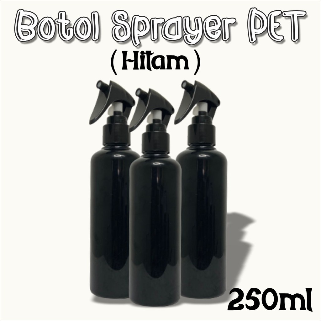 Botol PET 250 ml + Tutup Trigger Sprayer