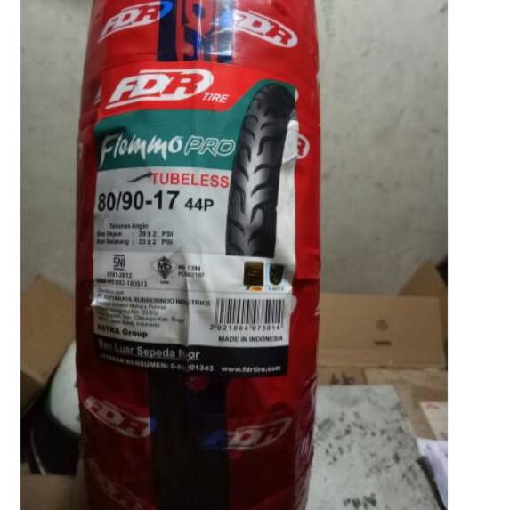 Model baru - ban luar fdr tubeless 80/90/17 flemmo pro ban 80 90 17 tubeless 爽