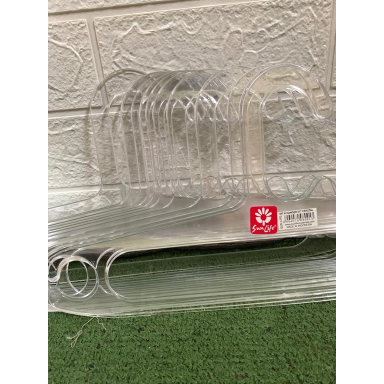 Sunlife Gantungan hanger 17 inch cristal 1Lusin