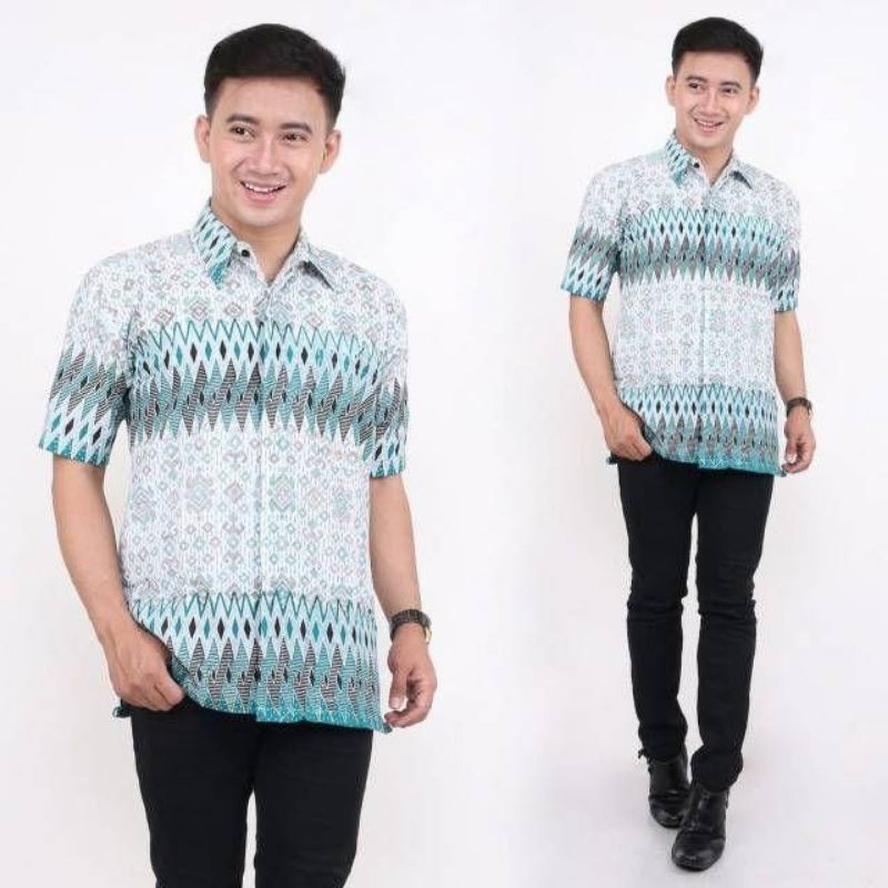 Batik jumbo BIG SIZE JUMBO XXL XXXL 3L 4L 5L MURAH BATIK JUMBO COUPLE-Hem hijau