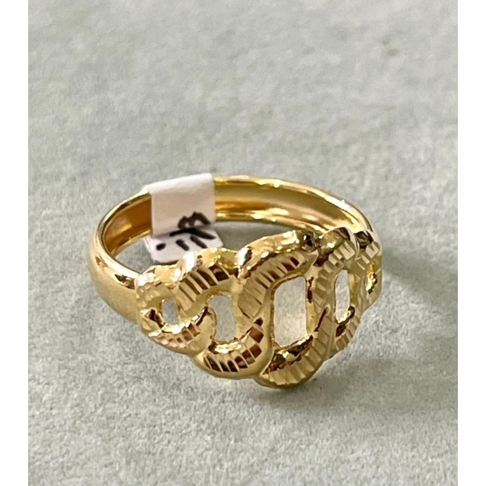 Cincin Emas Setengah rantai kadar 700 16k